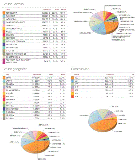Composición de cartera del fondo